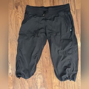 Lululemon Studio Crop Black Active Pants Women's Size 12